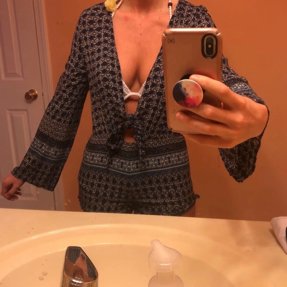 Forever 21 Navy Romper